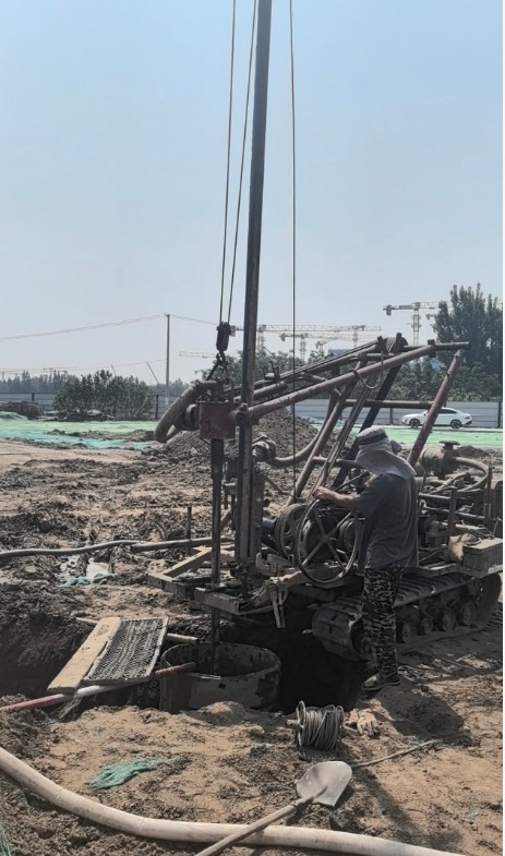 保定清苑县工地打井